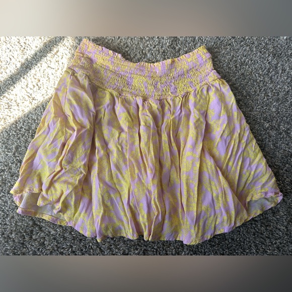 Karlie Pink Yellow Floral Top Skirt Set Medium - Picture 4 of 4